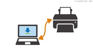 Connecting the printer and a computer via USB [upl. by Aspasia]