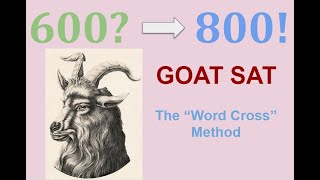 Digital SAT 2024 ReadingWriting Tips quotWord Crossquot Goat SAT [upl. by Aokek334]