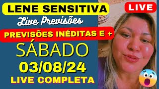 LENE SENSITIVA PREVISÕES LIVE de SÁBADO 030824 🙏❤️ lenesensitiva [upl. by Florenza693]