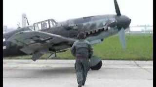 Messerschmitt Bf 109 G6 engine start no sound [upl. by Oswald]