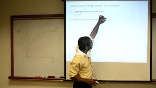 ECON Video Tutorial with Marlon Solow Growth Model [upl. by Constantina]