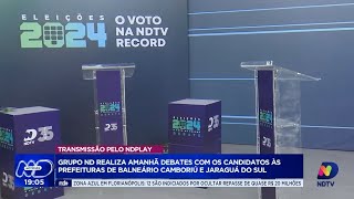 Candidatos a prefeito de Balneário Camboriú e Jaraguá do Sul se enfrentam em debate [upl. by Nivra943]