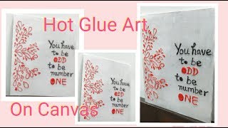 DIY Emboss Painting On Canvas  Enjoy Crafting  66 [upl. by Ericka390]