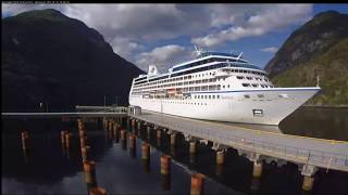 Webcam Geirangerfjord cruise port Hellesylt 10072017  en0325 [upl. by Bakki629]