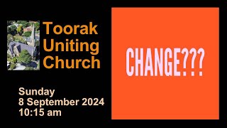 Toorak Uniting Church Worship Service  8 September 2024 [upl. by Reppep]