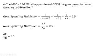 How to Solve Government Spending Multiplier Problems [upl. by Ynaitirb]