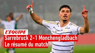 Coupe dAllemagne  Le petit poucet Sarrebruck rejoint les demifinales en éliminant Monchengladbach [upl. by Ellenod]