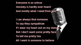 Billy Joel  Honesty lyrics [upl. by Christopher]