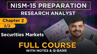 NISM Research Analyst 2024  FULL COURSE  Chapter 2 Part  B [upl. by Annaili]