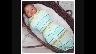 Demo of the Woombie Baby Swaddle [upl. by Yelssew]