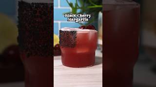 How to make a Black Cherry Margarita 🍒 🍹  Best Tequila Recipe [upl. by Burnside]