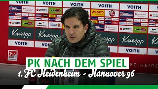 PK nach dem Spiel  1 FC Heidenheim  Hannover 96 [upl. by Artcele]