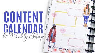 Content Management Updates and DIY Planner Weekly Setup [upl. by Atteuqahc]