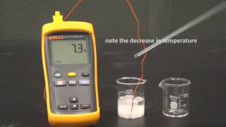 endothermic dissolution of ammonium nitrate [upl. by Sokcin]