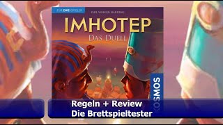 Imhotep Das Duell von KOSMOS  Brettspiel  Review inkl Let´s Play  Die Brettspieltester [upl. by Enahpets]