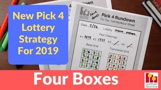 New Pick 4 Lottery Strategy  Four Boxes [upl. by Ciardap]