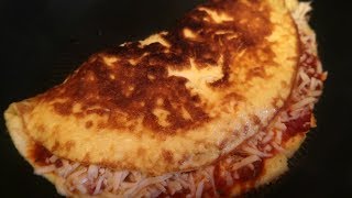 Keto Pizza Omelette Recipe  Easy Low Carb Breakfast Ideas [upl. by Alcina]