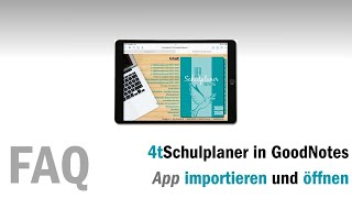 Schulplaner importieren und öffnen in der GoodNotes App [upl. by Winthrop]