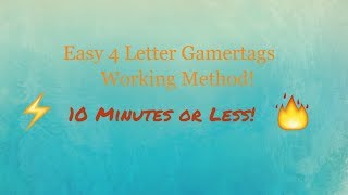 How to find 4 letter gamertags  XBOX [upl. by Luapnhoj]