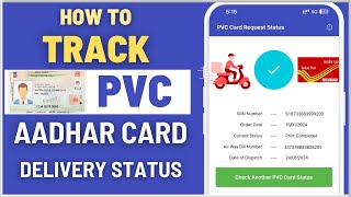 Track PVC Aadhaar Card Delivery Status Online  Check your SpeedPost Tracking Number [upl. by Peale756]