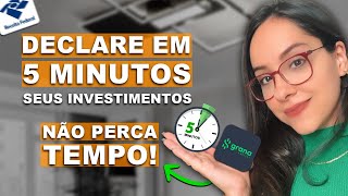 O APLICATIVO que DECLARA SEUS INVESTIMENTOS em 5 MINUTOS O JEITO MAIS FÁCIL de DECLARAR seu IRPF24 [upl. by Hi639]