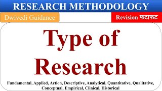 Type of Research research types descriptive analytical action empirical research methodology [upl. by Llerrod]