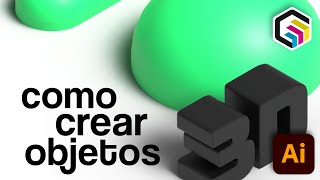 Como CREAR OBJETOS 3D con Illustrator [upl. by Ylnevaeh]