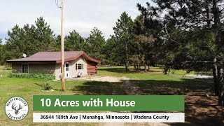 10 Acres with House  Menahga MN  Wadena County [upl. by Paske387]