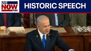 WATCH IN FULL Netanyahu addresses joint session of Congress  LiveNOW from FOX [upl. by Ecnarual]