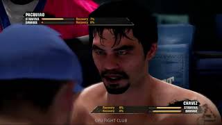 Pacquiao vs Chavez  Fight Night Champion CPU Fights No Commentary [upl. by Eyssej330]