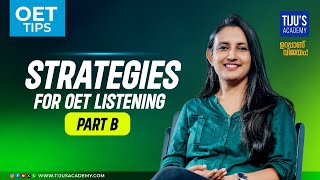 Strategies of OET Listening Part B  OET Tips [upl. by Mady]