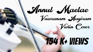 Annul Maelae  Violin Cover  Varanam ayiram  Binesh Babu amp Friends [upl. by Arimihc23]