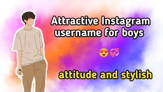 Instagram names ideas  top 20 attractive Instagram Username boys  username ideas [upl. by Anelagna]