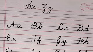 How to write cursive writing  Cursive writing practice  Cursive words a to z [upl. by Gwenore]