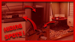 Sledge Myers Hiding Spots On House Rainbow Six Siege NEW R6 Hiding Spots [upl. by Nairb534]