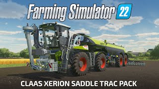 FS22 CLAAS XERION SADDLE TRAC PACK extra DLC [upl. by Saoj793]