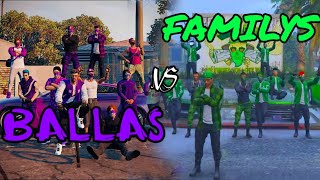 FAMILIES💚 VS BALLAS💜TURF TAKEOVER part 1  Ceylon RP  Families  Bernard [upl. by Ioab]