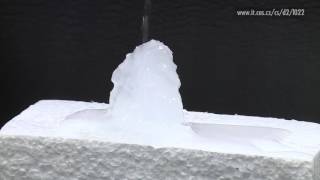 Supercooled water  demonstration of behavior [upl. by Rammaj]