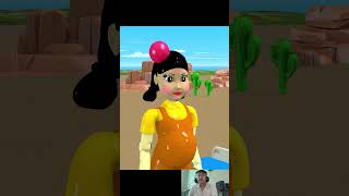 Scary Teacher 3D vs Squid Game Become Doctor Rescuing Pregnant Doll Head Injury shortsvideo [upl. by Francisco]