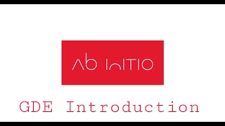 Ab Initio GDE Introduction [upl. by Gildea70]