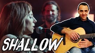 Shallow  Lady Gaga amp Bradley Cooper  Guitar [upl. by Nett624]