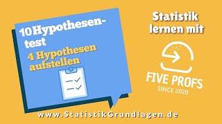 104 Hypothesentest Signifikanztest  Hypothesen aufstellen [upl. by Ecyarg]