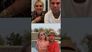 Scherzo Videochiamata a Fedez e Chiara Ferragni in Diretta shorts [upl. by Llewen]