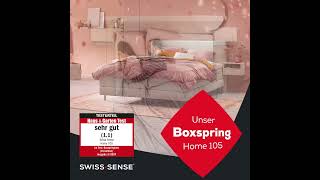 Unser Testsieger  Boxspringbett Home 105 von Swiss Sense [upl. by Airdnalahs]