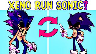 Xenophanes Sonic  You Cant Run Sonic  Xeno Run Sonic FNF Swap Characters Friday Night Funkin Swap [upl. by Acinomal659]