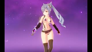 Tifa KEQING SKIN Showcase 3  GENSHIN IMPACT LUNIMATER [upl. by Lletnwahs29]