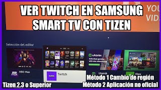 Cómo instalar TWITCH en SAMSUNG Smart TV con Tizen  2 métodos para ver Twitch de forma nativa en TV [upl. by Gardas674]