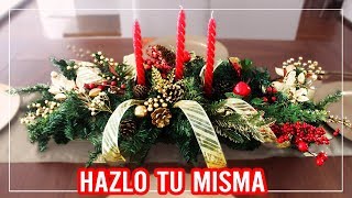 CENTRO DE MESA NAVIDEÑO FACIL Y ECONOMICO HAZLO TU MISMA l Kariniwiii [upl. by Grimbald]