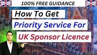 UK Sponsor Licence Priority Service  FAST Track  Skilled Worker Visa Sponsor Licence [upl. by Pouncey]