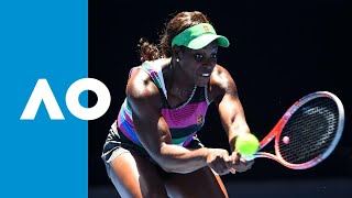 Sloane Stephens v Taylor Townsend match highlights 1R  Australian Open 2019 [upl. by Aynom]